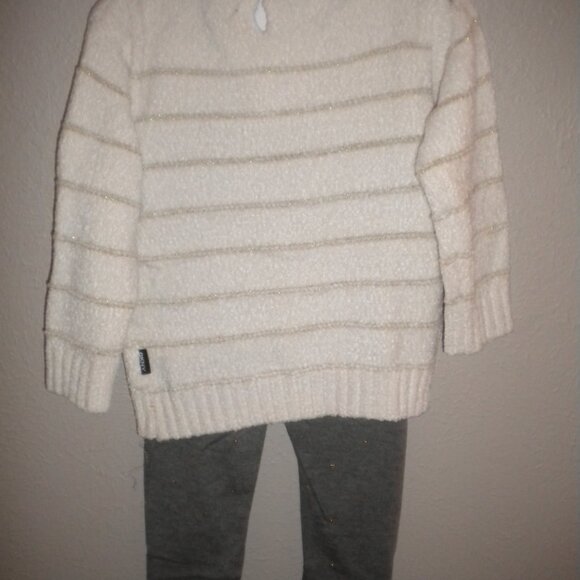 Girls Size 18M DKNY 2-Piece Chenille Sweater & Leggings / Pants Set Outfit NWT - Picture 4 of 4